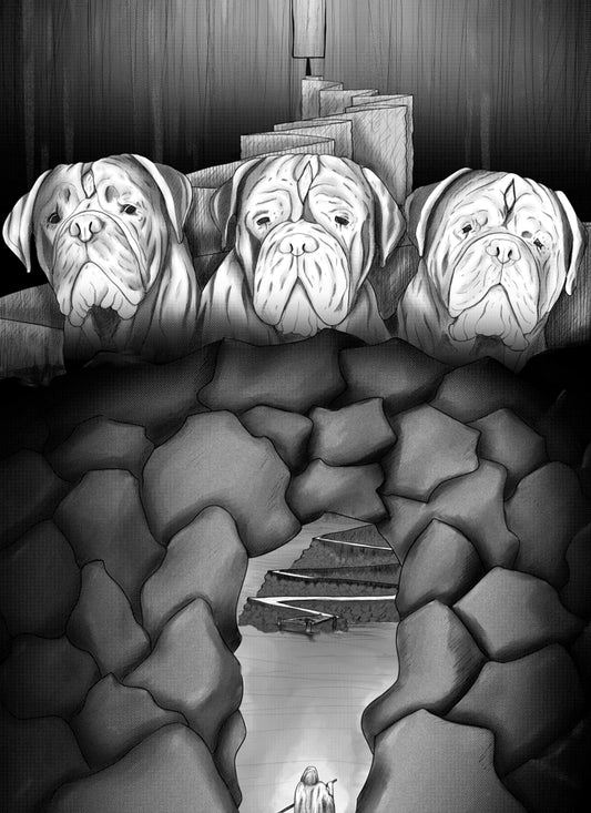 "La porte des Enfers" Affiche impression art, papier 350g demi mat recto