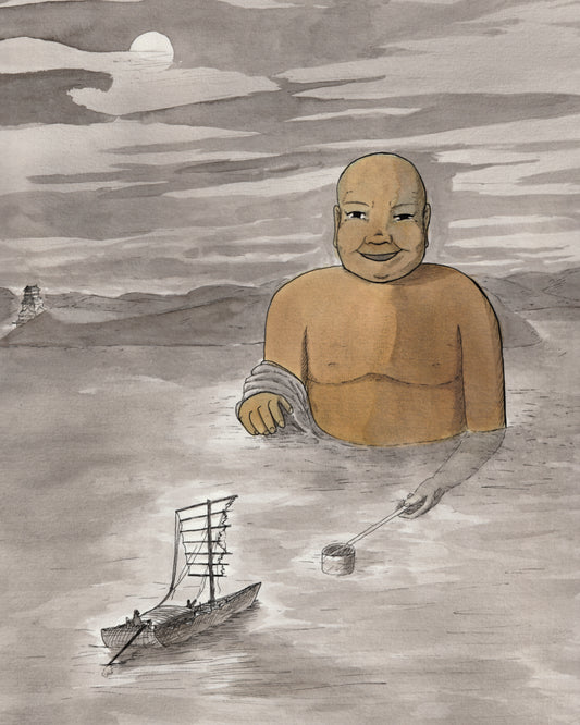 L'umibôzu, mythologie japonaise, le bonze des mers